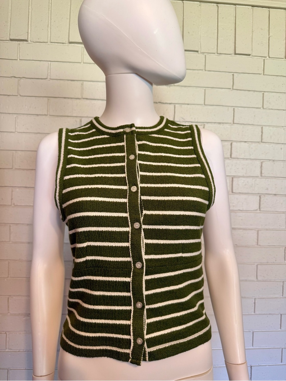 Madewell Split-Crewneck Cardigan Tank